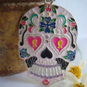 Sugar Skull, Key Ring,Skull Bag Charms